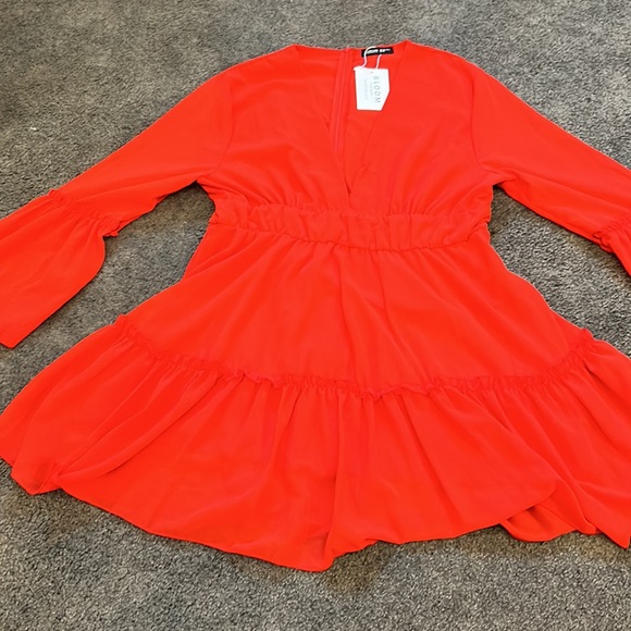 NWT Rich Shade of Red Bloom Chic Dress - Picture 1 of 6